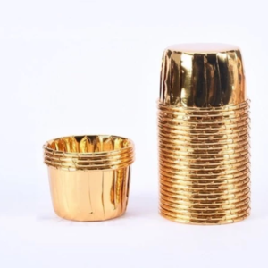 Mini Foil Baking Cup Gold ( L size 50PCS)